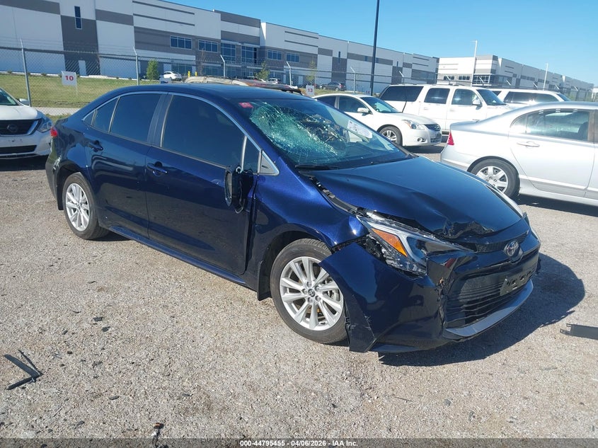 2025 Toyota Corolla VIN JTDBCMFE1S3084986 IAAI salvage auction — FRONT END, Original (Texas), sold $7,650 on 2026-07-07 (photo 1)