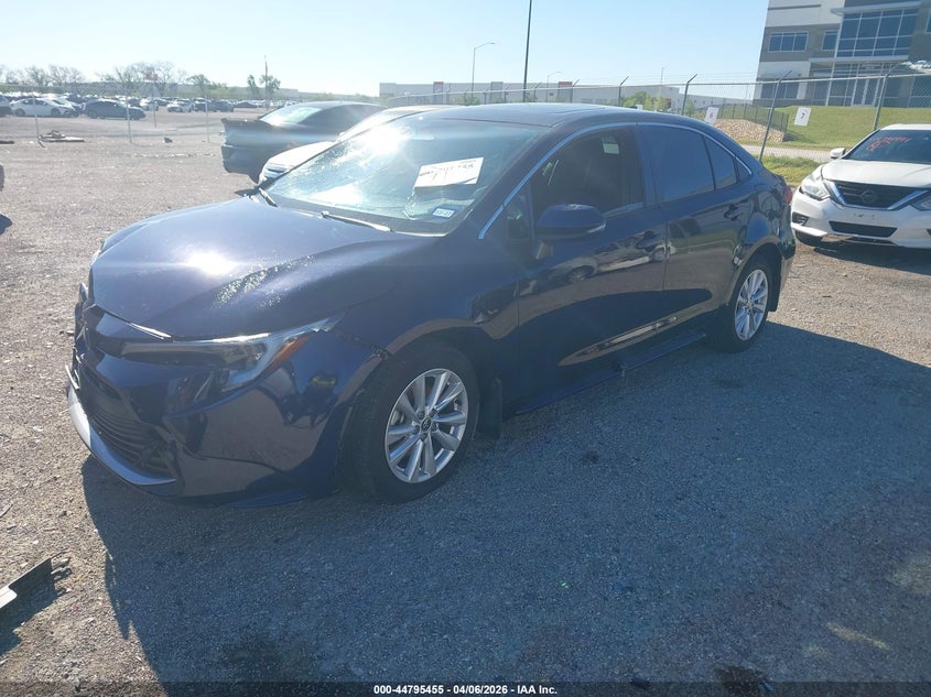 2025 Toyota Corolla VIN JTDBCMFE1S3084986 IAAI salvage auction — FRONT END, Original (Texas), sold $7,650 on 2026-07-07 (photo 2)