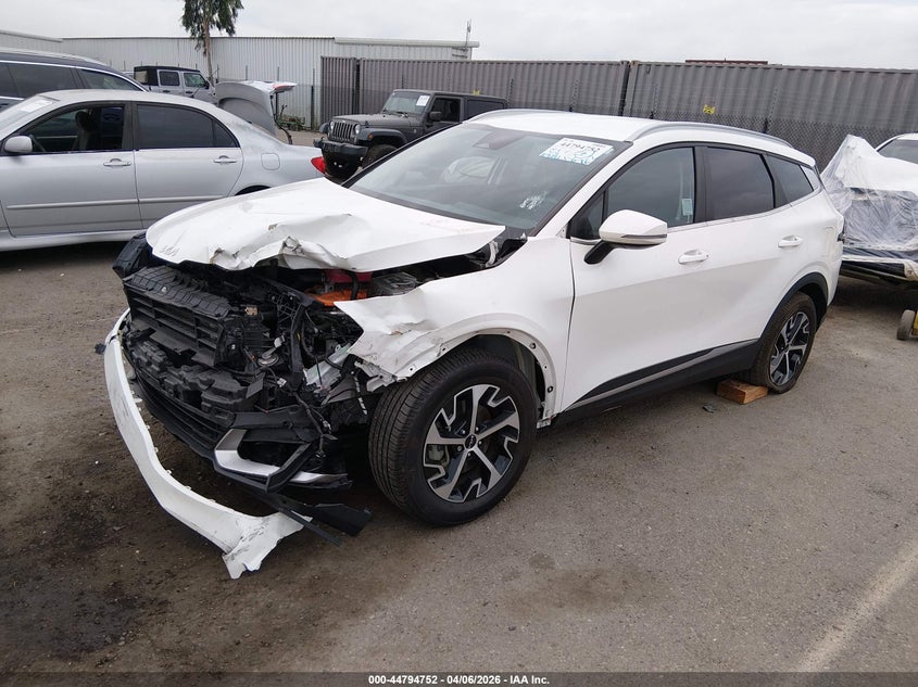 2023 Kia Sportage hybrid VIN KNDPVCAG1P7076261 IAAI salvage auction — FRONT END, Wait Title, sold $5,250 on 2026-07-13 (photo 2)