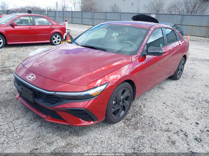 2026 Hyundai Elantra VIN KMHLM4DG4TU135149 IAAI salvage auction — HAIL, Salvage (Illinois), sold $5,250 on 2026-07-13 (photo 2)