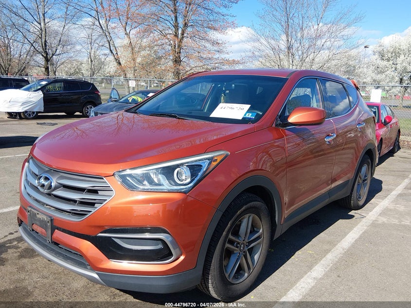 2017 Hyundai Santa fe VIN 5XYZTDLB0HG394611 IAAI salvage auction — REAR END, Salvage (New Jersey), sold $3,400 on 2026-07-06 (photo 2)