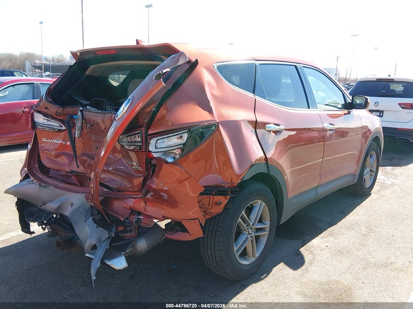 2017 Hyundai Santa fe VIN 5XYZTDLB0HG394611 IAAI salvage auction — REAR END, Salvage (New Jersey), sold $3,400 on 2026-07-06 (photo 4)