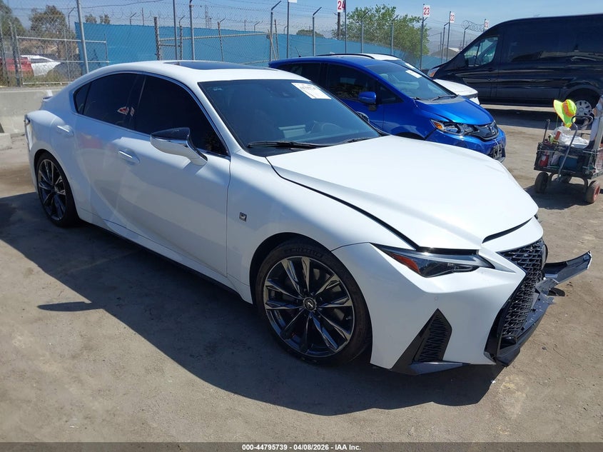 2021 Lexus Is VIN JTHGZ1B2XM5039632 IAAI salvage auction — FRONT END, Salvage (California), sold $14,100 on 2026-07-29 (photo 1)