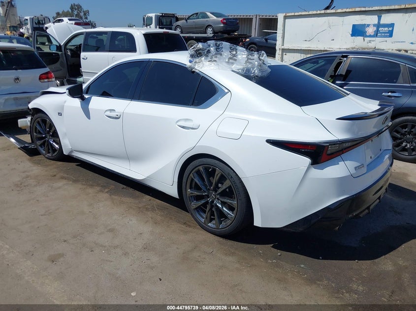 2021 Lexus Is VIN JTHGZ1B2XM5039632 IAAI salvage auction — FRONT END, Salvage (California), sold $14,100 on 2026-07-29 (photo 3)