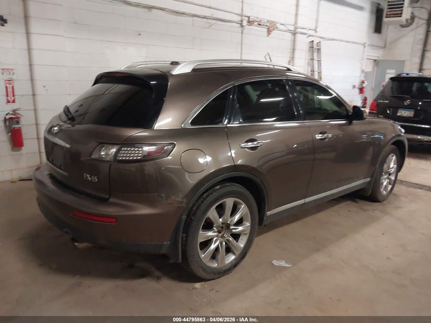 2006 Infiniti Fx VIN JNRBS08W36X400923 IAAI salvage auction — RIGHT SIDE, Salvage (Texas), sold $300 on 2026-07-08 (photo 4)
