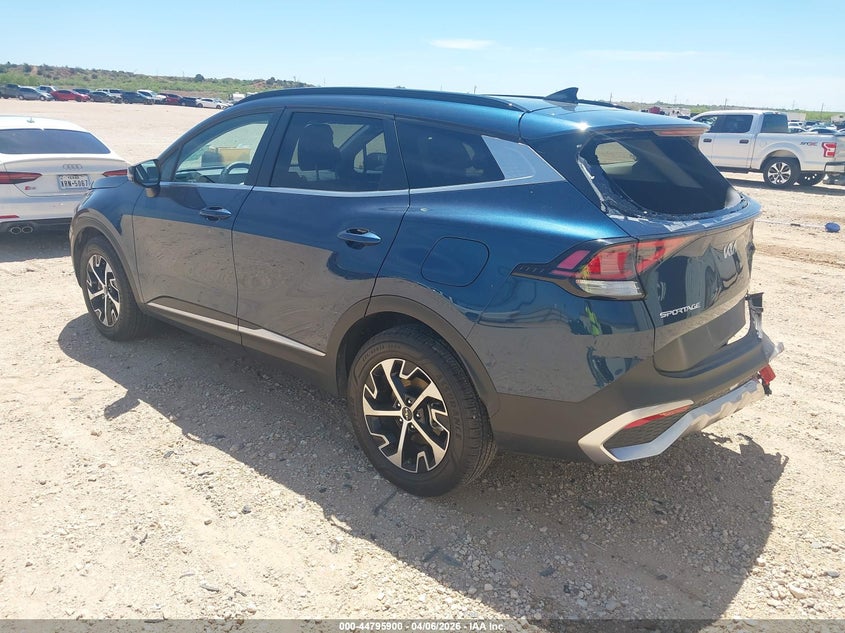 2025 Kia Sportage hybrid VIN KNDPVCDG3S7206531 IAAI salvage auction — REAR END, Original (Texas), sold $11,900 on 2026-07-16 (photo 3)