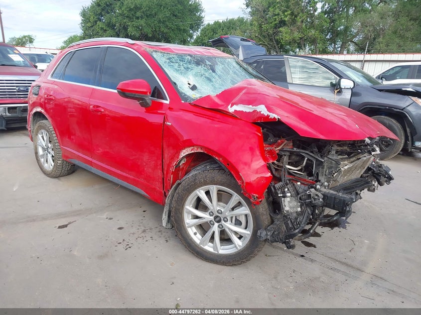 2022 Audi Q3 VIN WA1EECF35N1149025 IAAI salvage auction — ROLLOVER, Salvage (Texas), sold $2,175 on 2026-07-28 (photo 1)