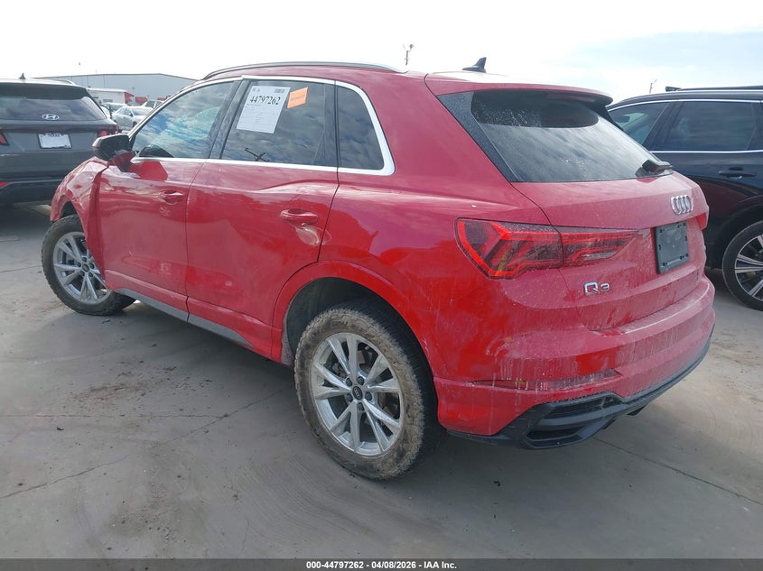 2022 Audi Q3 VIN WA1EECF35N1149025 IAAI salvage auction — ROLLOVER, Salvage (Texas), sold $2,175 on 2026-07-28 (photo 3)