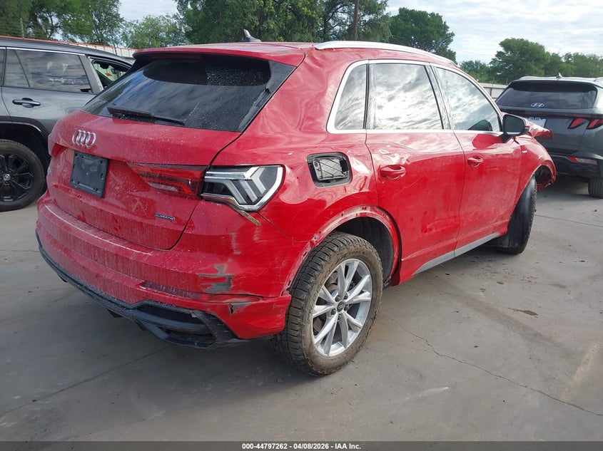 2022 Audi Q3 VIN WA1EECF35N1149025 IAAI salvage auction — ROLLOVER, Salvage (Texas), sold $2,175 on 2026-07-28 (photo 4)