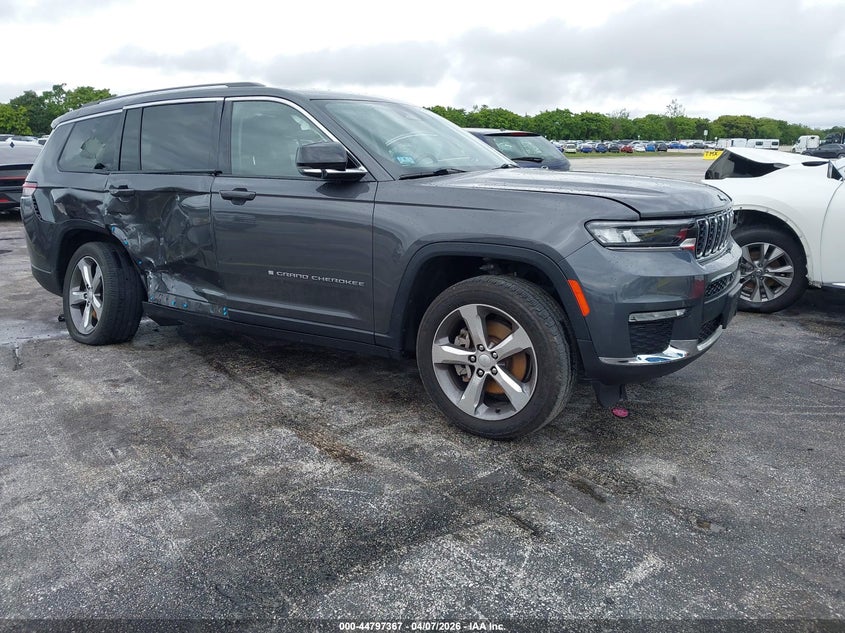 2021 Jeep Grand cherokee VIN 1C4RJKBG4M8158729 IAAI salvage auction — RIGHT SIDE, Wait Title, sold $8,100 on 2026-07-19 (photo 1)