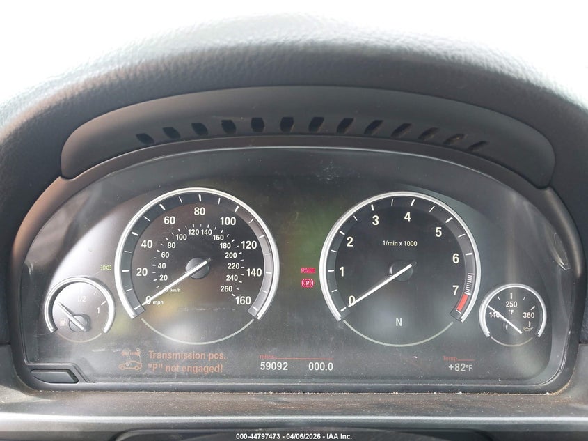 2012 BMW 5er VIN WBAFR9C50CDV58677 IAAI salvage auction — WATER/FLOOD, Salvage (Hawaii), sold $375 on 2026-08-04 (photo 7)
