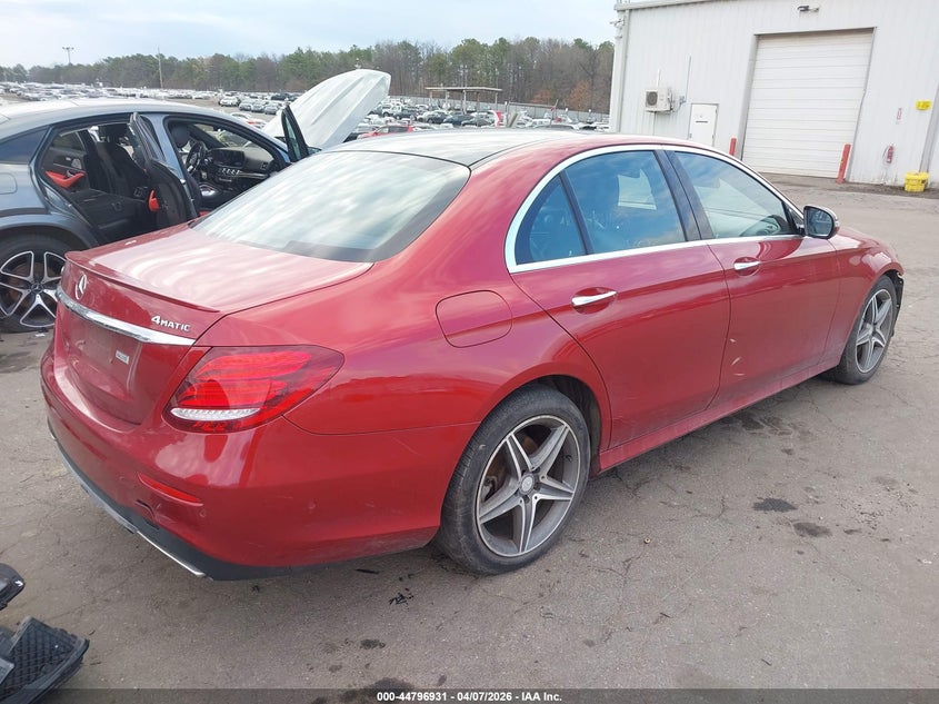 2017 Mercedes-benz E-klasse VIN WDDZF4KBXHA180501 IAAI salvage auction — FRONT END, Salvage Title, sold $9,375 on 2026-07-14 (photo 4)