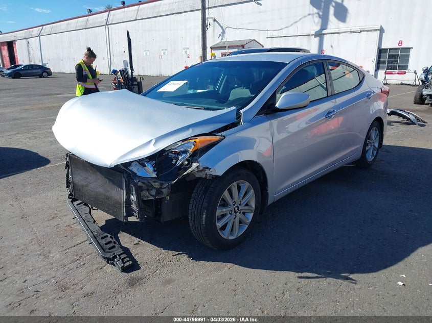 2014 Hyundai Elantra VIN KMHDH4AE1EU174019 IAAI salvage auction — FRONT END, Wait Title, sold $275 on 2026-07-23 (photo 2)