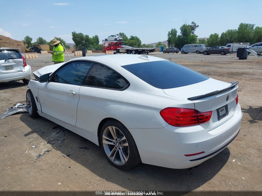 2017 BMW 4er VIN WBA4R7C51HK876614 IAAI salvage auction — FRONT & REAR, Wait Title, sold $125 on 2026-07-21 (photo 3)