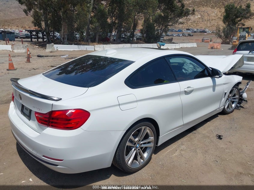 2017 BMW 4er VIN WBA4R7C51HK876614 IAAI salvage auction — FRONT & REAR, Wait Title, sold $125 on 2026-07-21 (photo 4)