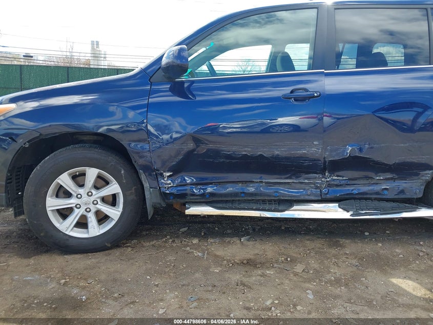 2013 Toyota Highlander VIN 5TDBK3EH3DS211408 IAAI salvage auction — LEFT SIDE, Mv-907A (New York), sold $4,550 on 2026-07-07 (photo 6)