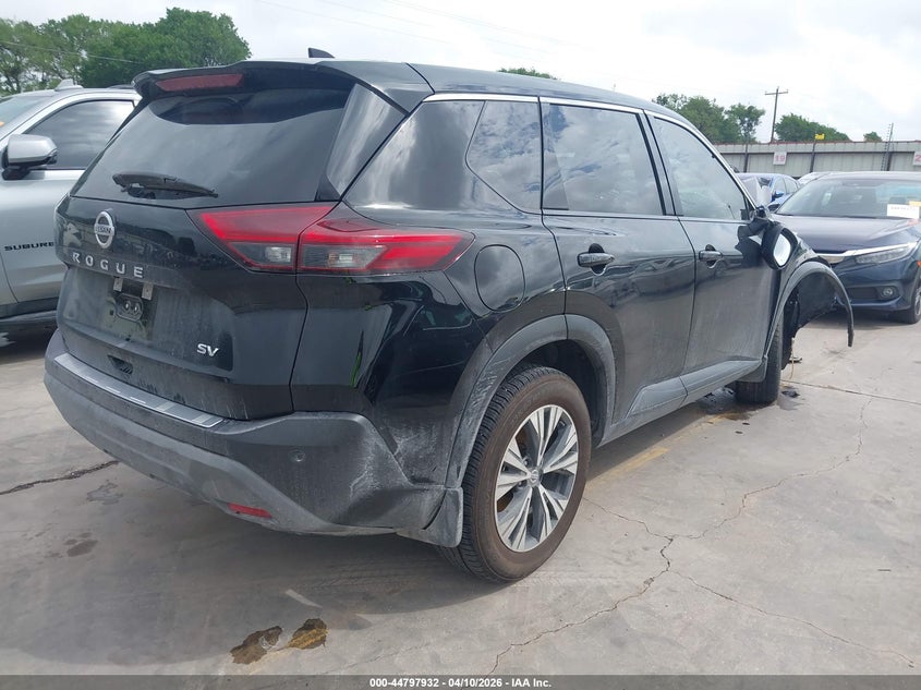 2021 Nissan Rogue VIN JN8AT3BA6MW016908 IAAI salvage auction — FRONT END, Salvage Title, sold $2,350 on 2026-07-14 (photo 4)