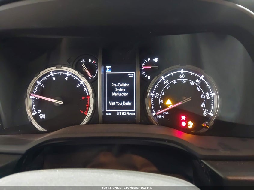 2024 Toyota 4runner VIN JTEKU5JRXR6276781 IAAI salvage auction — FRONT & REAR, Wait Title, sold $22,975 on 2026-07-31 (photo 7)
