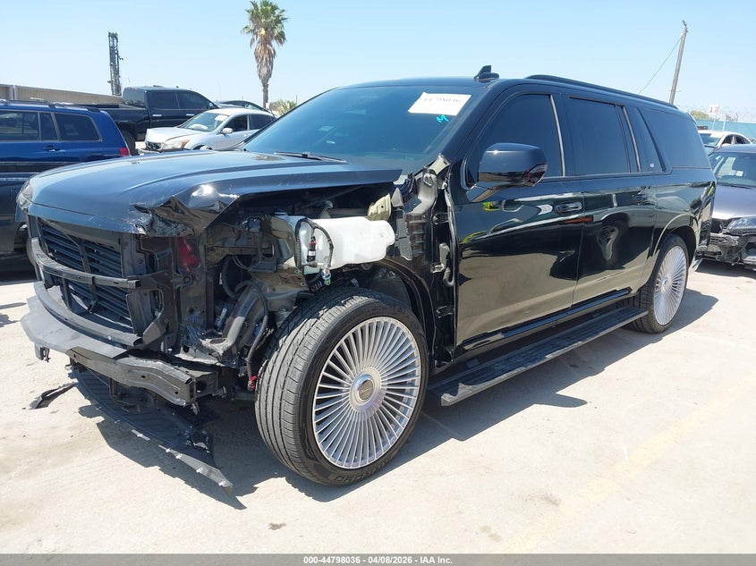 2023 Cadillac Escalade esv VIN 1GYS4PKLXPR204558 IAAI salvage auction — LEFT FRONT, Salvage (California), sold $36,600 on 2026-07-08 (photo 2)