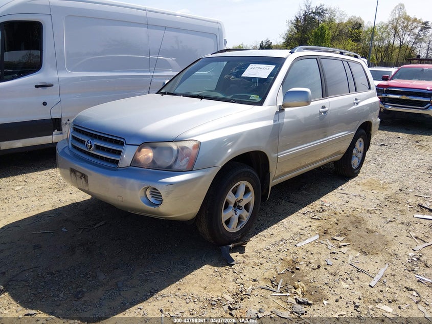 2003 Toyota Highlander VIN JTEHF21A030155510 IAAI salvage auction — FRONT END, Clear (Virginia), sold $175 on 2026-07-27 (photo 2)