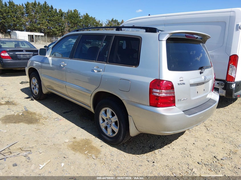 2003 Toyota Highlander VIN JTEHF21A030155510 IAAI salvage auction — FRONT END, Clear (Virginia), sold $175 on 2026-07-27 (photo 3)