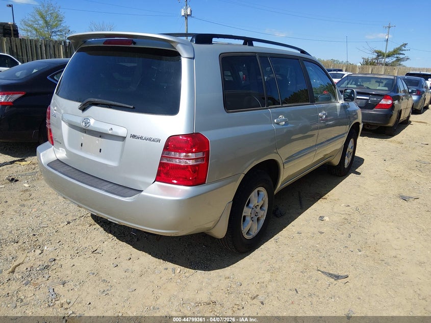 2003 Toyota Highlander VIN JTEHF21A030155510 IAAI salvage auction — FRONT END, Clear (Virginia), sold $175 on 2026-07-27 (photo 4)