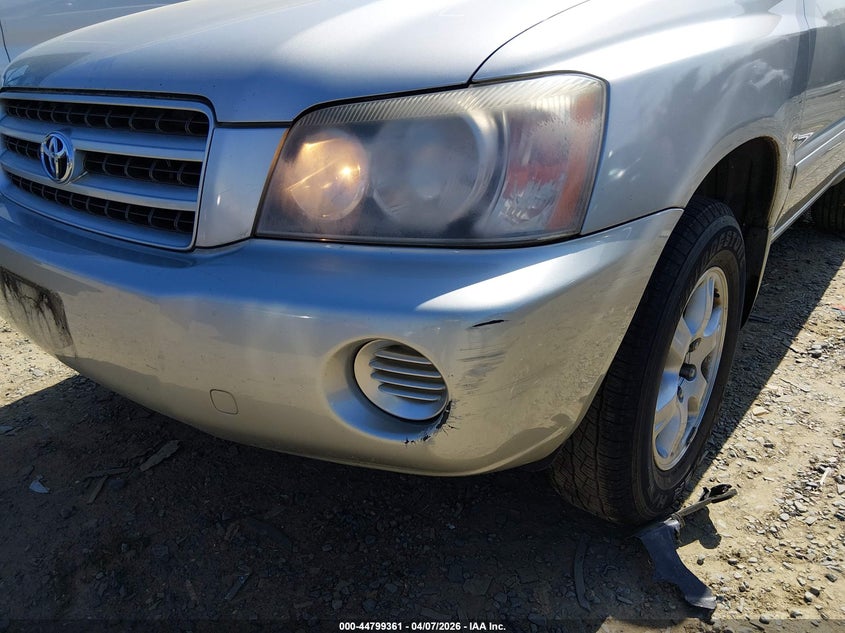 2003 Toyota Highlander VIN JTEHF21A030155510 IAAI salvage auction — FRONT END, Clear (Virginia), sold $175 on 2026-07-27 (photo 6)