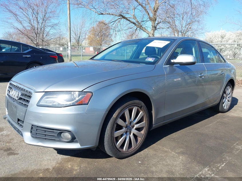 2010 Audi A4 VIN WAUFFAFL1AN053985 IAAI salvage auction — FRONT & REAR, Salvage (New Jersey), sold $425 on 2026-07-20 (photo 2)