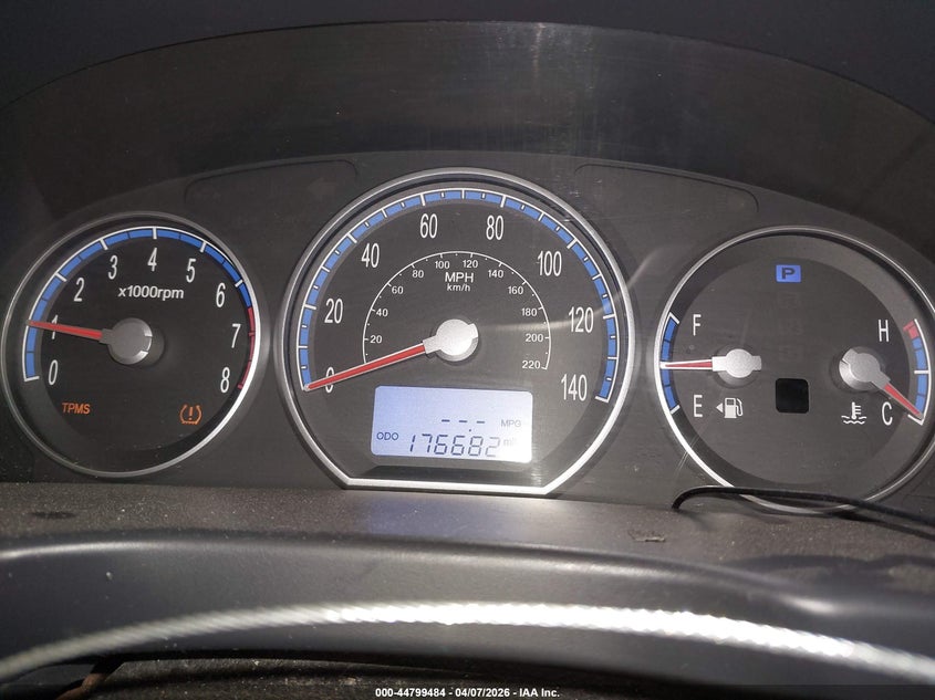 2009 Hyundai Santa fe VIN 5NMSH73E79H265416 IAAI salvage auction — REAR END, Salvage (Iowa), sold $550 on 2026-09-03 (photo 7)