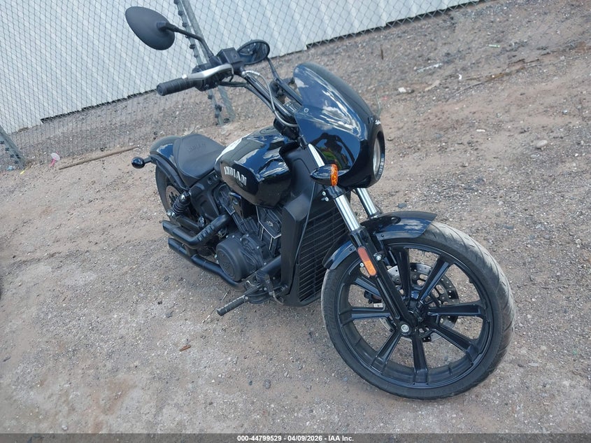 2023 Indian motorcycle co. Scout VIN 56KMTD110P3191588 IAAI salvage auction — SIDE, Clear (Oklahoma), sold $3,450 on 2026-07-08 (photo 1)