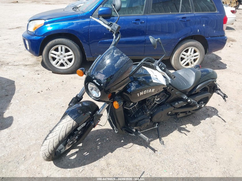 2023 Indian motorcycle co. Scout VIN 56KMTD110P3191588 IAAI salvage auction — SIDE, Clear (Oklahoma), sold $3,450 on 2026-07-08 (photo 2)