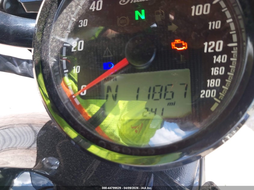 2023 Indian motorcycle co. Scout VIN 56KMTD110P3191588 IAAI salvage auction — SIDE, Clear (Oklahoma), sold $3,450 on 2026-07-08 (photo 7)