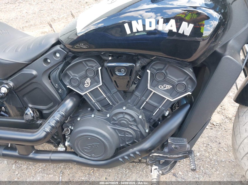 2023 Indian motorcycle co. Scout VIN 56KMTD110P3191588 IAAI salvage auction — SIDE, Clear (Oklahoma), sold $3,450 on 2026-07-08 (photo 8)