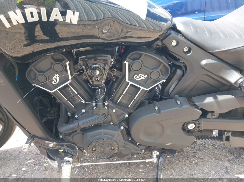 2023 Indian motorcycle co. Scout VIN 56KMTD110P3191588 IAAI salvage auction — SIDE, Clear (Oklahoma), sold $3,450 on 2026-07-08 (photo 9)
