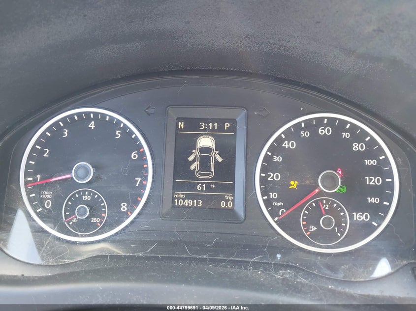 2012 Volkswagen Tiguan VIN WVGBV7AX2CW591203 IAAI salvage auction — FRESH WATER, Salvage Title, sold $425 on 2026-07-10 (photo 7)