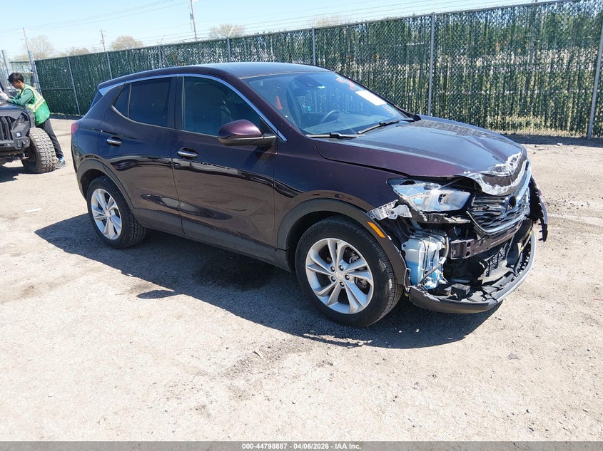 2021 Buick Encore gx VIN KL4MMBS20MB076953 IAAI salvage auction — FRONT END, Wait Title, sold $2,300 on 2026-07-17 (photo 1)