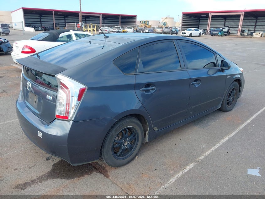 2012 Toyota Prius VIN JTDKN3DU8C1500396 IAAI salvage auction — WATER/FLOOD, Salvage (Hawaii), sold $125 on 2026-07-28 (photo 4)