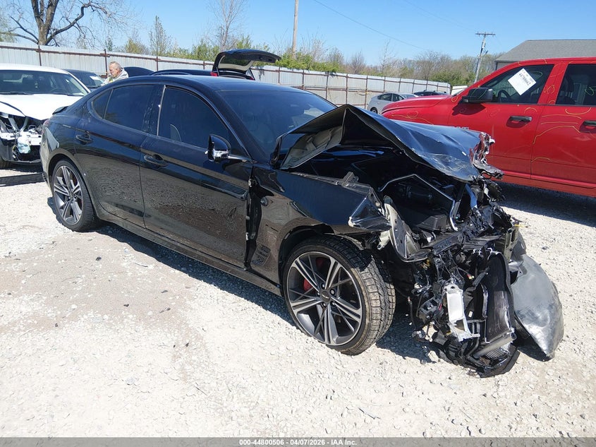 2024 Genesis G70 VIN KMTG54SE0RU136099 IAAI salvage auction — FRONT END, Salvage (Ohio), sold $3,050 on 2026-07-08 (photo 1)