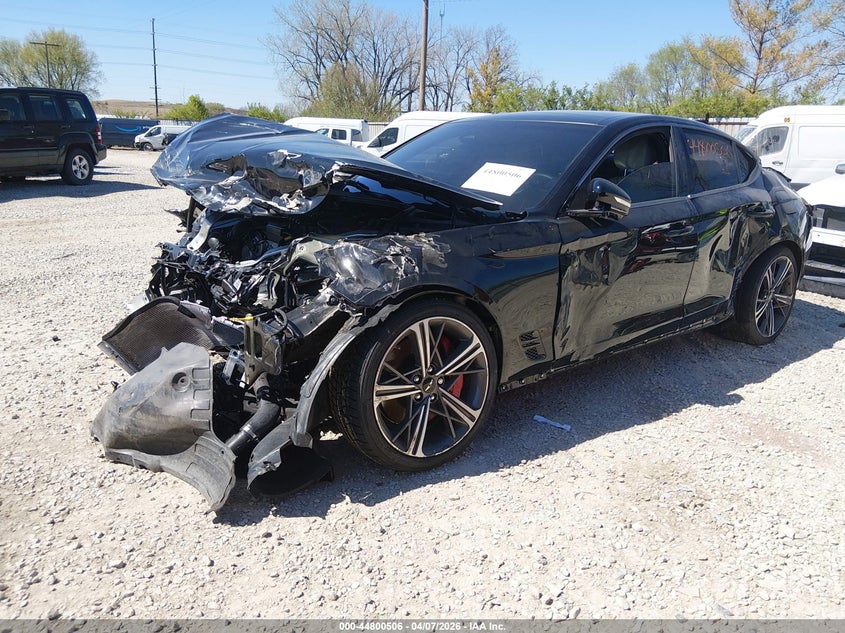 2024 Genesis G70 VIN KMTG54SE0RU136099 IAAI salvage auction — FRONT END, Salvage (Ohio), sold $3,050 on 2026-07-08 (photo 2)