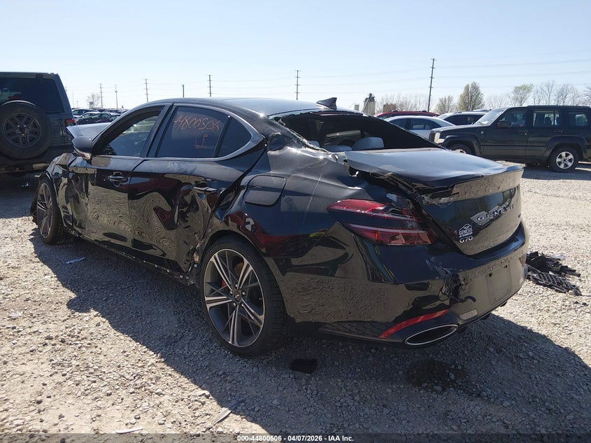 2024 Genesis G70 VIN KMTG54SE0RU136099 IAAI salvage auction — FRONT END, Salvage (Ohio), sold $3,050 on 2026-07-08 (photo 3)
