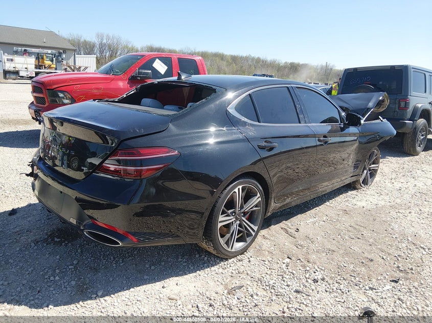 2024 Genesis G70 VIN KMTG54SE0RU136099 IAAI salvage auction — FRONT END, Salvage (Ohio), sold $3,050 on 2026-07-08 (photo 4)
