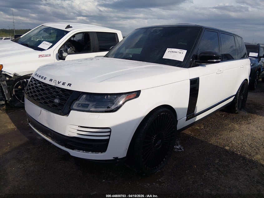 2021 Land rover RANGE ROVER VIN SALGS5SE9MA422243 IAAI salvage auction — FRONT END, Clear (Oklahoma), sold $23,850 on 2026-07-14 (photo 2)