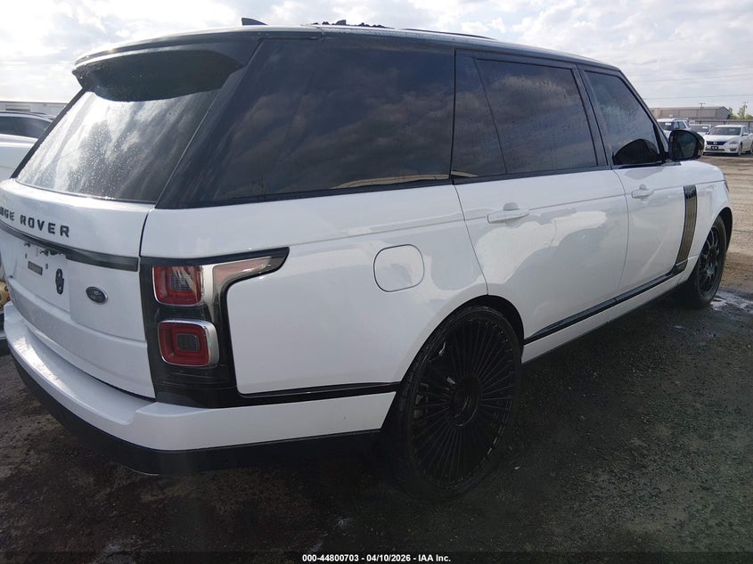 2021 Land rover RANGE ROVER VIN SALGS5SE9MA422243 IAAI salvage auction — FRONT END, Clear (Oklahoma), sold $23,850 on 2026-07-14 (photo 4)