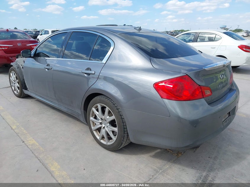 2012 Infiniti G VIN JN1CV6AP3CM625943 IAAI salvage auction — LEFT FRONT, Salvage Title, sold $1,150 on 2026-07-23 (photo 3)