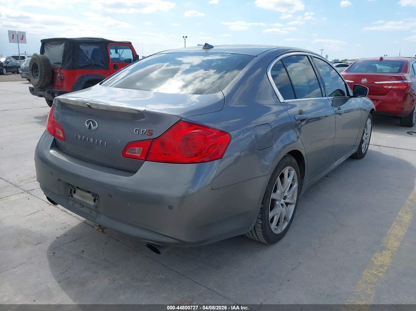 2012 Infiniti G VIN JN1CV6AP3CM625943 IAAI salvage auction — LEFT FRONT, Salvage Title, sold $1,150 on 2026-07-23 (photo 4)