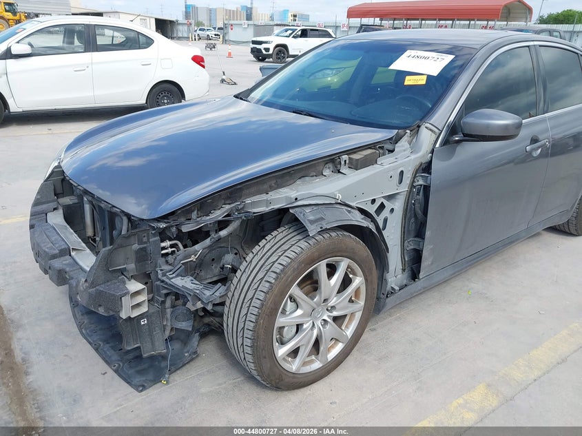 2012 Infiniti G VIN JN1CV6AP3CM625943 IAAI salvage auction — LEFT FRONT, Salvage Title, sold $1,150 on 2026-07-23 (photo 6)