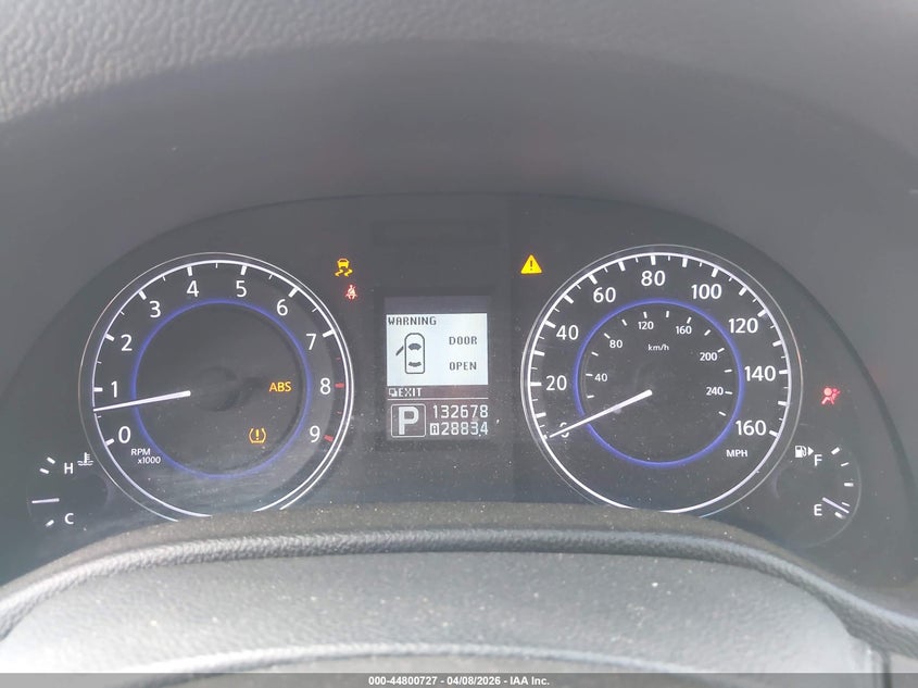 2012 Infiniti G VIN JN1CV6AP3CM625943 IAAI salvage auction — LEFT FRONT, Salvage Title, sold $1,150 on 2026-07-23 (photo 7)