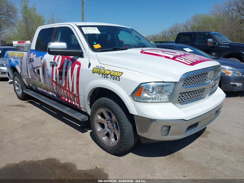 2015 Ram 1500 VIN 1C6RR7VT0FS596594 IAAI salvage auction — REAR END, Salvage Title, sold $2,300 on 2026-07-18 (photo 1)