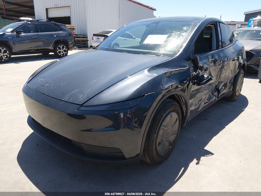 2026 Tesla Model y VIN 7SAYGDED3TA603158 IAAI salvage auction — LEFT SIDE, Wait Title, sold $18,950 on 2026-08-27 (photo 2)