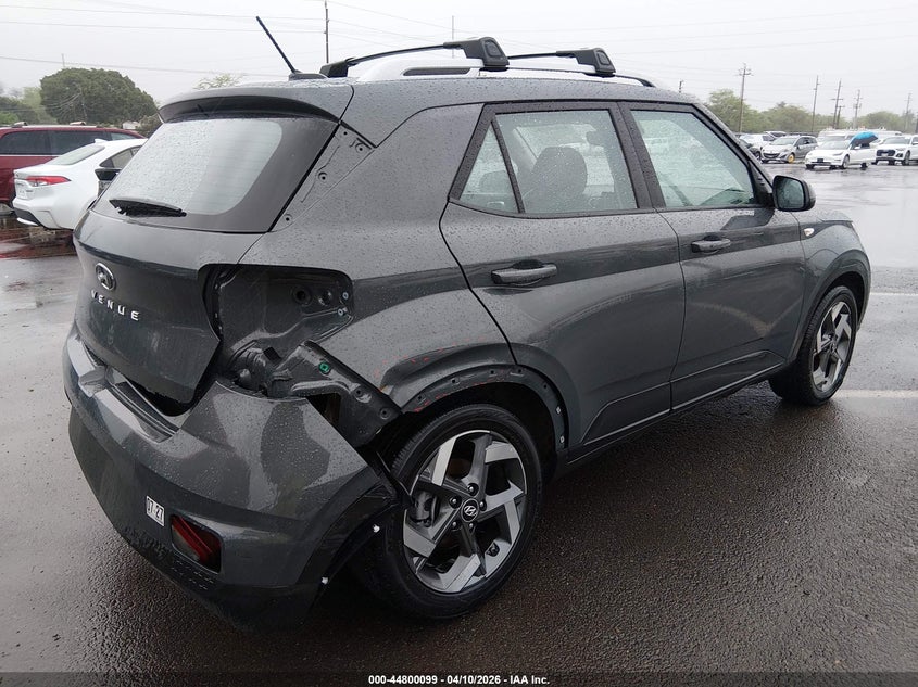 2025 Hyundai Venue VIN KMHRC8A36SU390566 IAAI salvage auction — RIGHT REAR, Clear (Hawaii), sold $2,000 on 2026-07-21 (photo 4)
